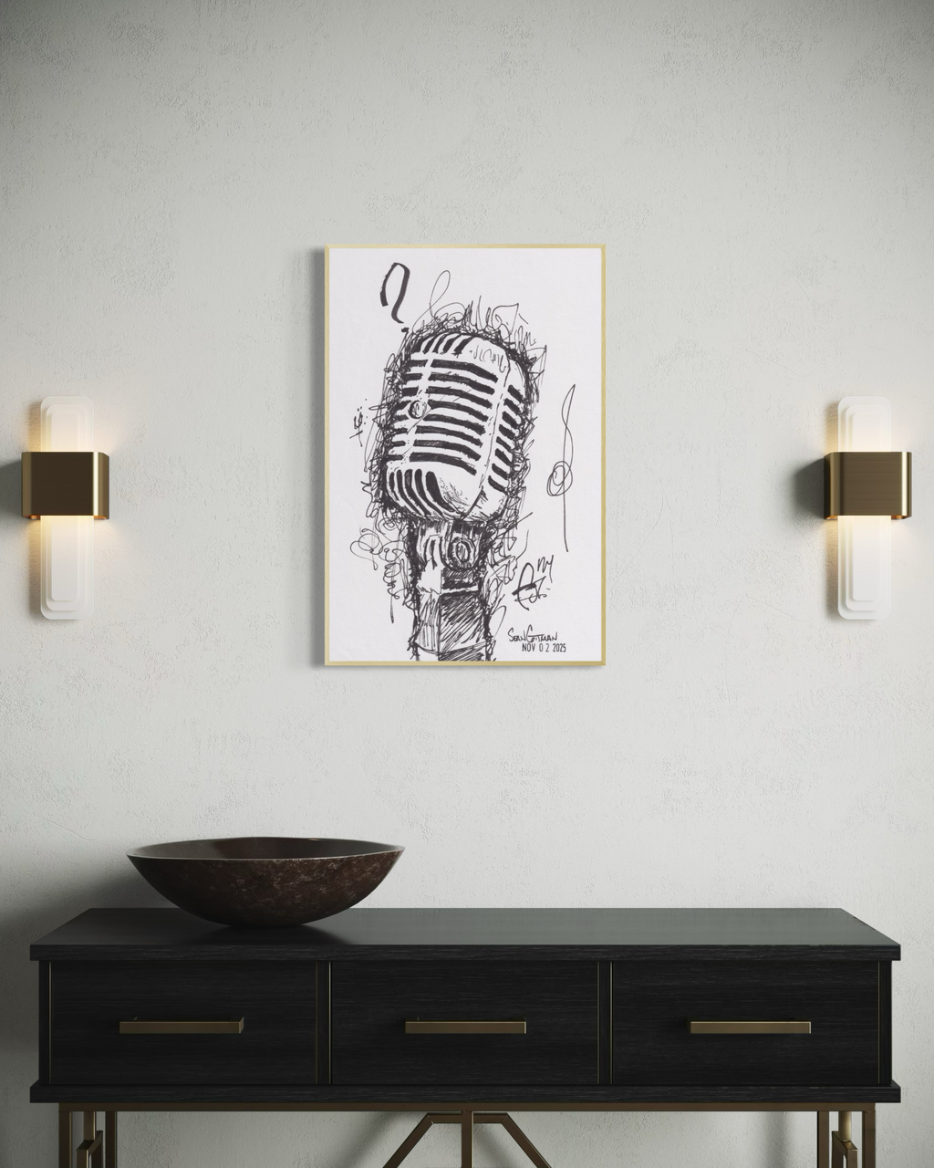 Voice Open Edition Framed Fine Art Print
