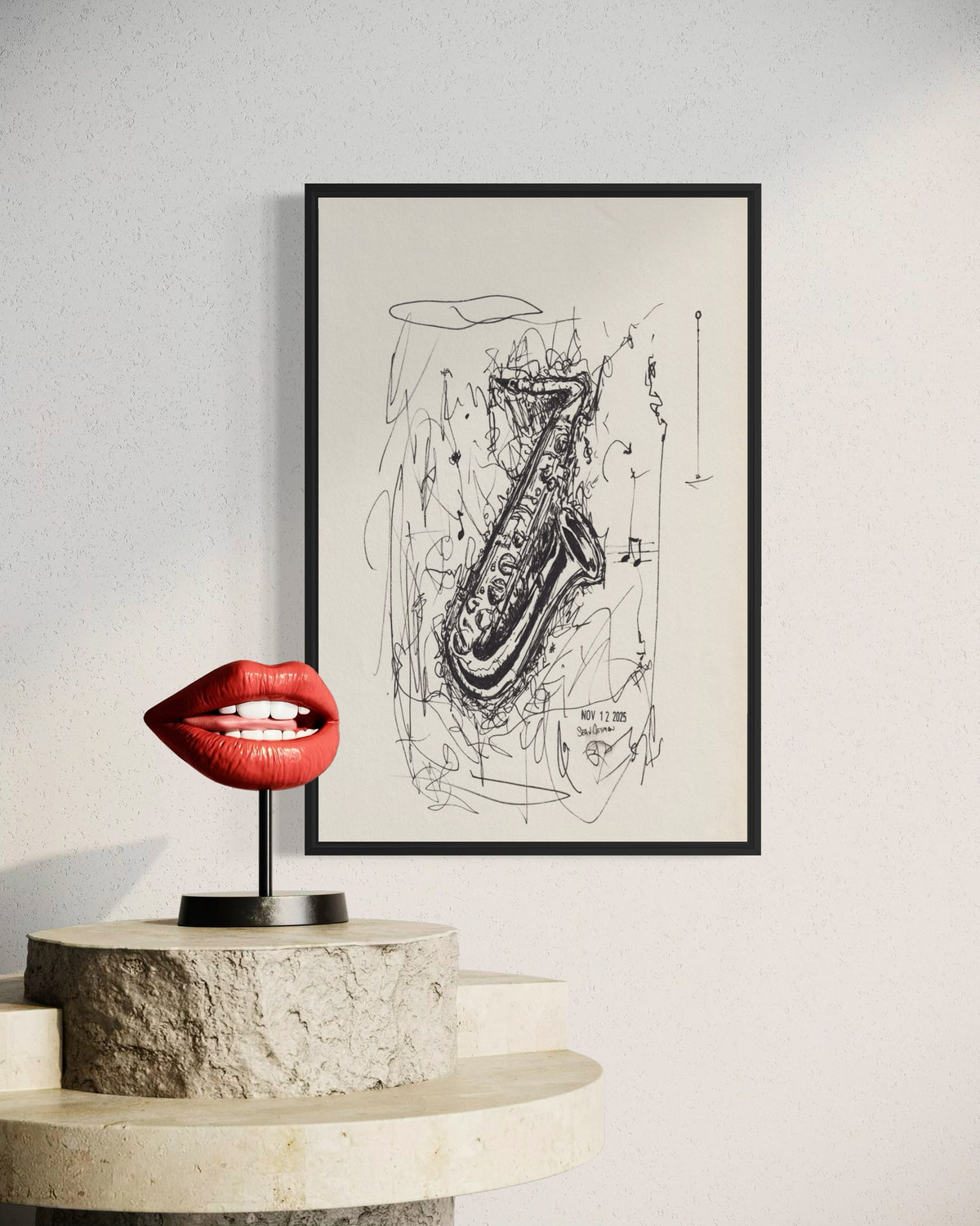 Sax Dreams 8in X 10in Original