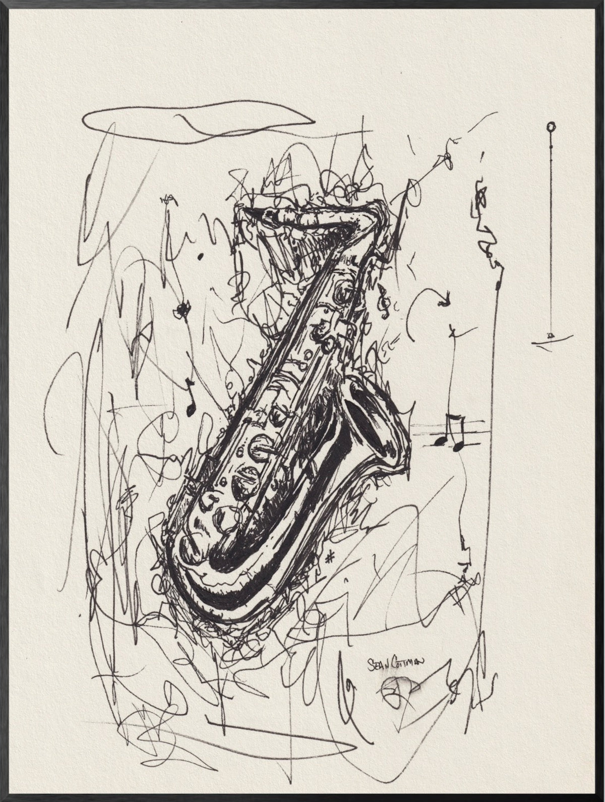 Sax Dreams Fine Art Musical Print