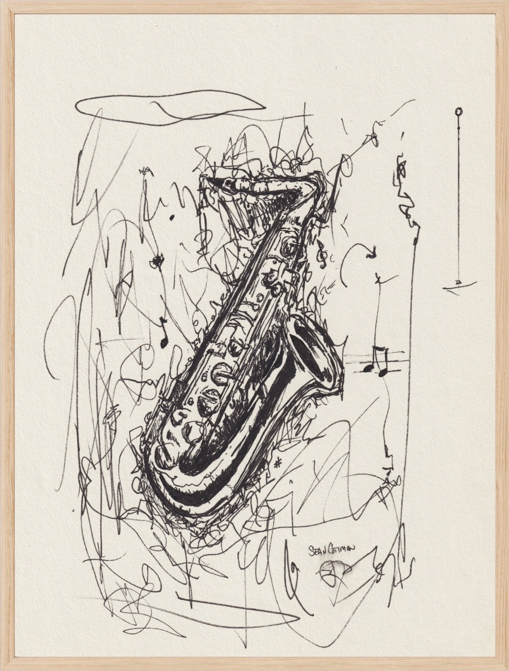 Sax Dreams Fine Art Musical Print
