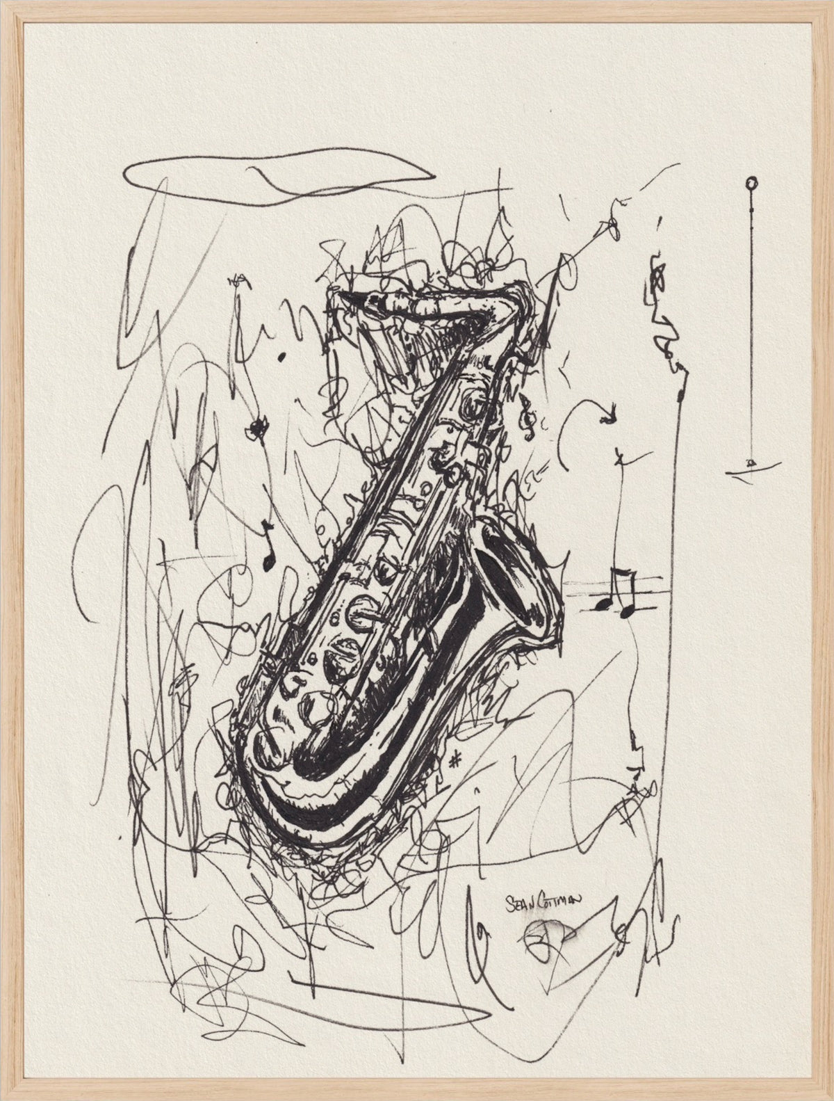 Sax Dreams Fine Art Musical Print