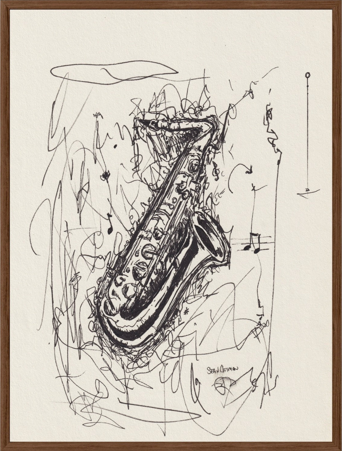 Sax Dreams Fine Art Musical Print