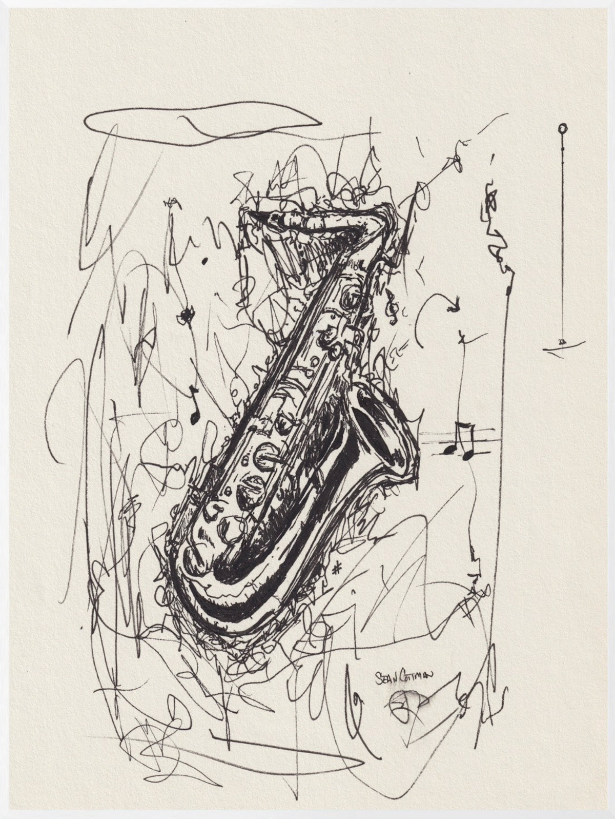 Sax Dreams Fine Art Musical Print