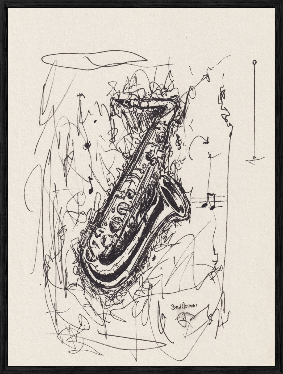 Sax Dreams Fine Art Musical Print