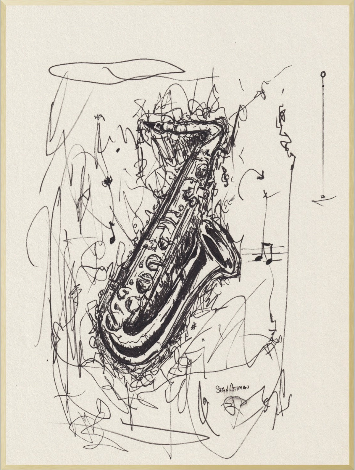 Sax Dreams Fine Art Musical Print