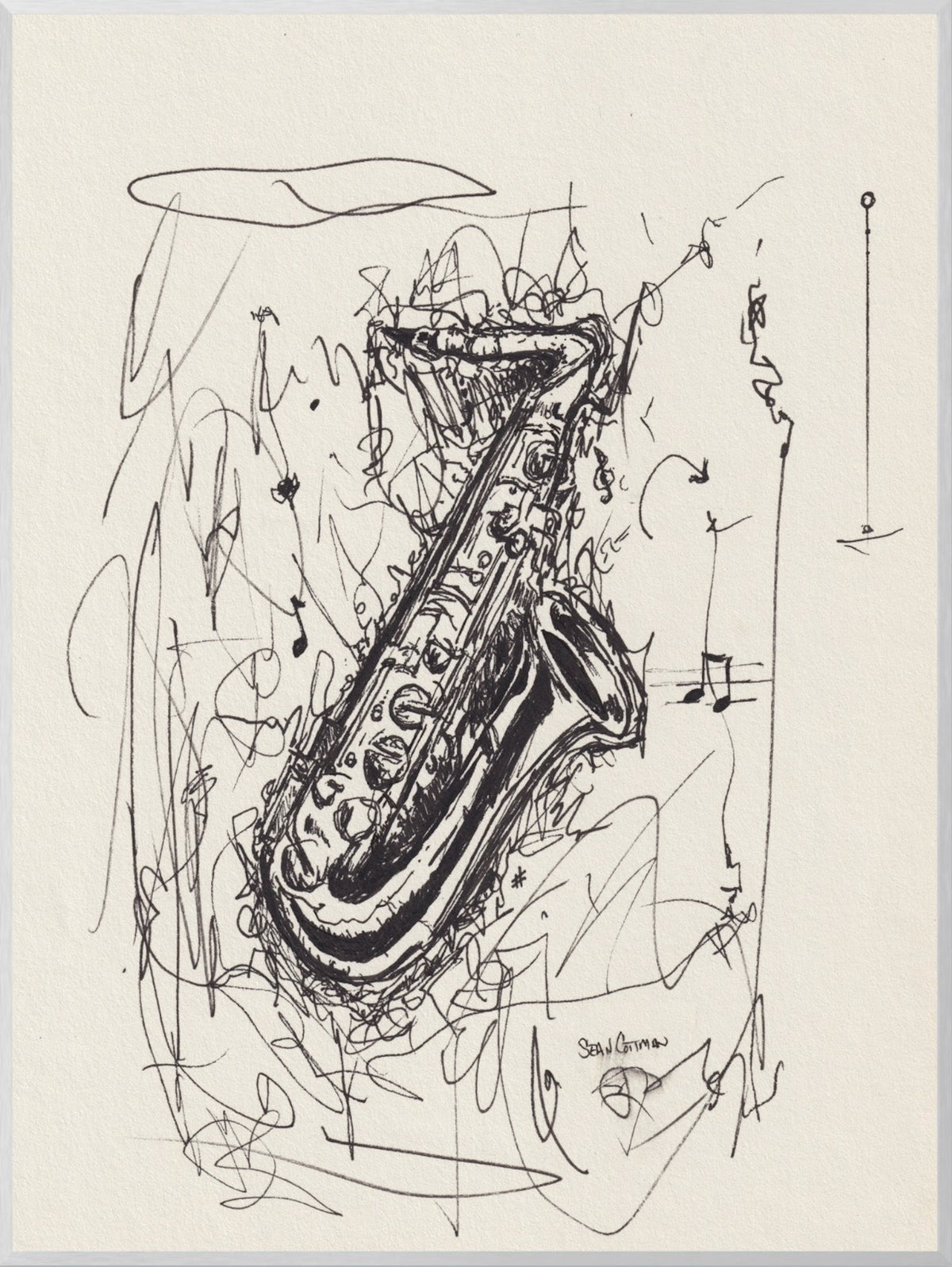 Sax Dreams Fine Art Musical Print